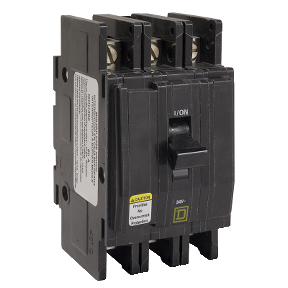 Schneider Electric Thermal Magnetic Circuit Breaker; 3-Pole; 60A; 240VAC; Lever; Box Lug Terminal; UL 489